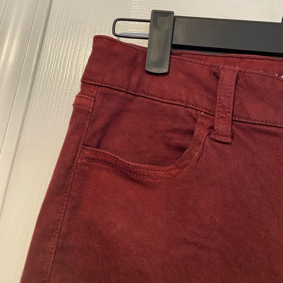 NWOT American Eagle Size 6 Next Level Stretch Jegging Skinny Jeans Burgundy - Picture 9 of 15
